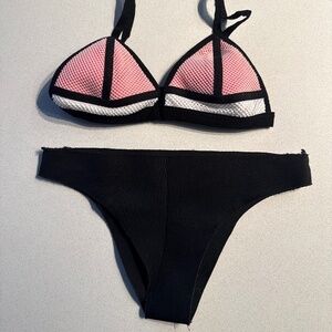 Triangl-Inspired Mesh Bikini Set — Size Small